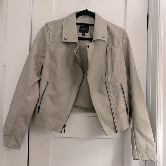 Guess Faux Leather Moto Jacket - Size M - Picture 1 of 5